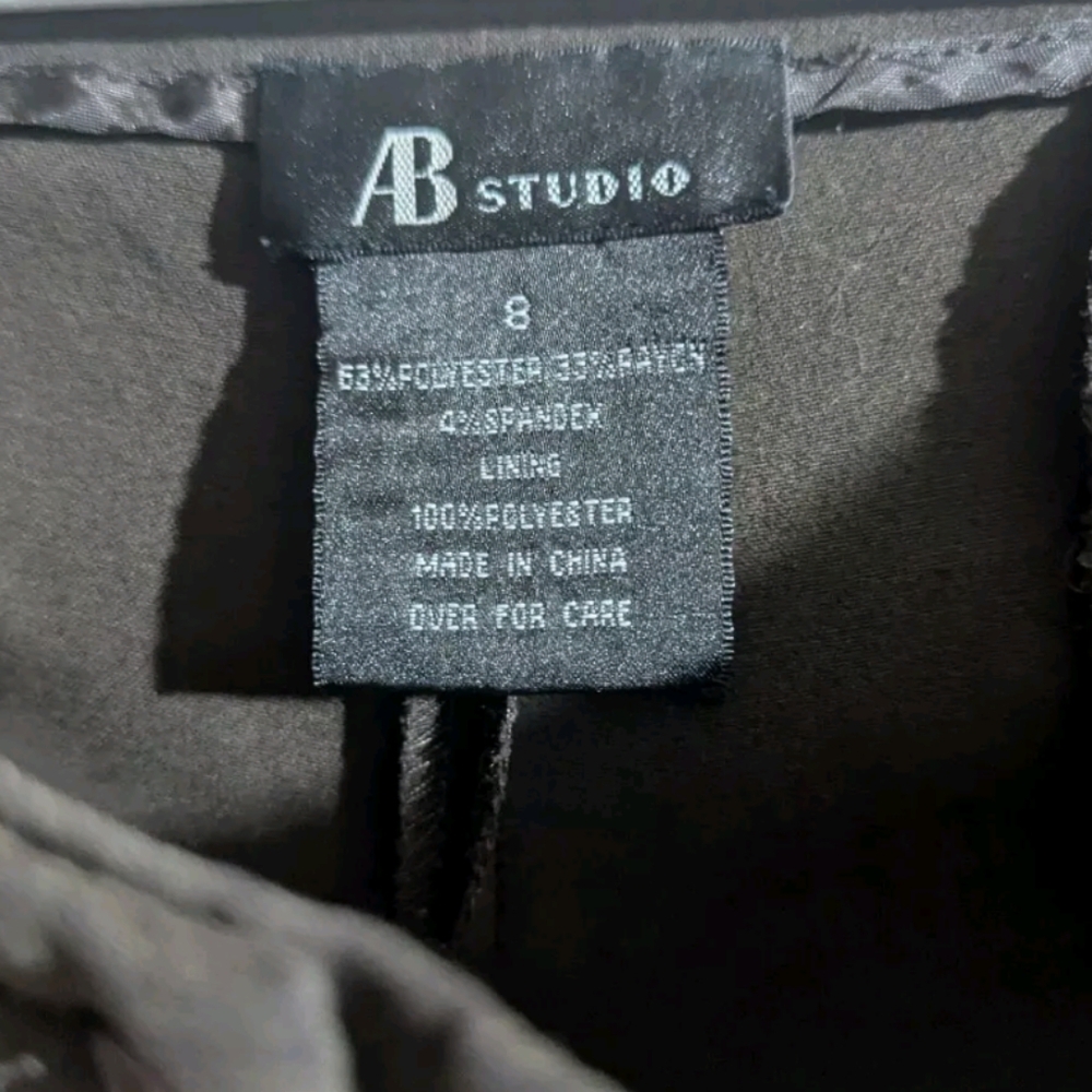 AB STUDIO CUFFED CAPRIS BROWN SIZE 8 PRE-LOVED - Picture 3 of 7